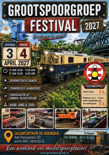 GrootSpoorGroep Festival flyer